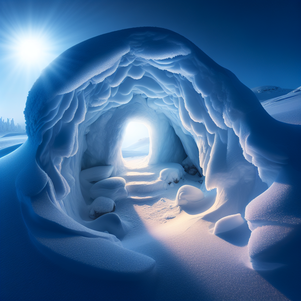 how to build a snow cave for shelter 4